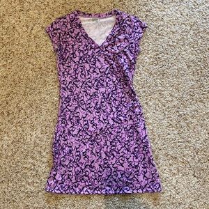 Athleta purple printed dress